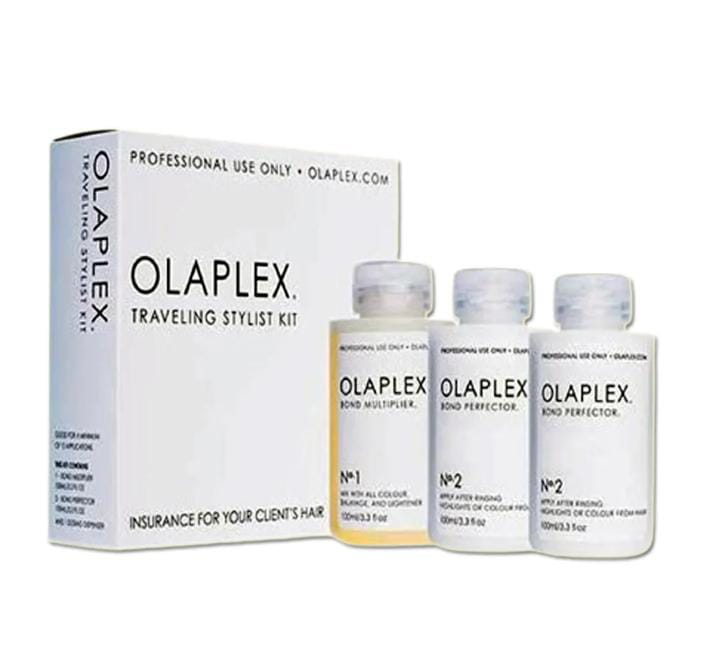 Olaplex Traveling Stylist Kit 3x | 2× No.2 Bond Perfector & 1× No.1 Bond Multiplier Professional Hair Bond Repair System - 3