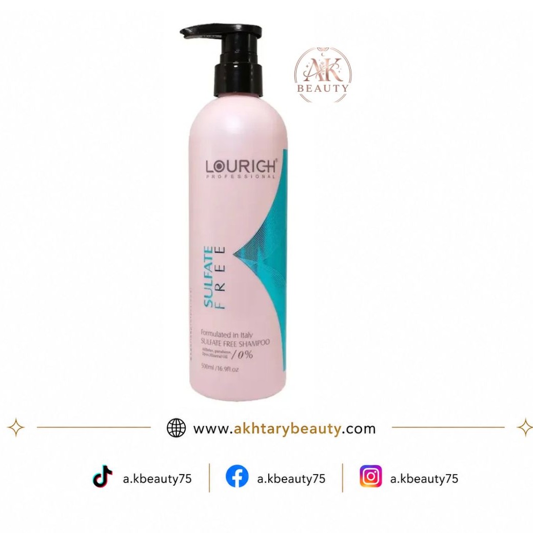 Lourich Professional Sulfate Free Shampoo 500ml | Color Safe Anti-Frizz Shampoo for All Hair Types