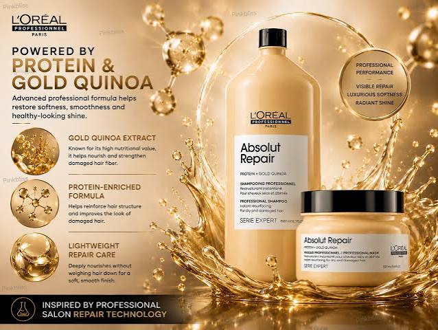Loreal Professionnel Serie Expert Absolut Repair Shampoo 1500ml | Professional Repair Shampoo for Dry & Damaged Hair