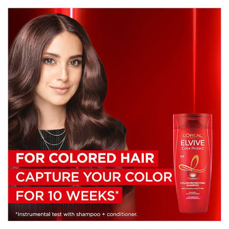Loreal Paris Elvive Colour Protect Shampoo 400ml | Color Protection Shampoo for Colored & Highlighted Hair