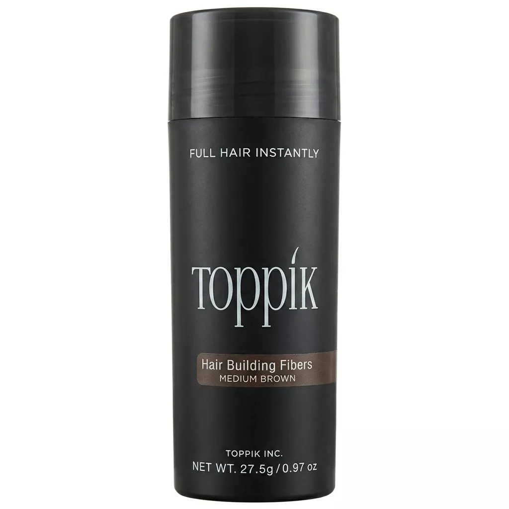 Toppik Hair Building Fibers Medium Brown 27.5g | Instant Hair Thickening Fibers for Fuller & Natural-Looking Hair