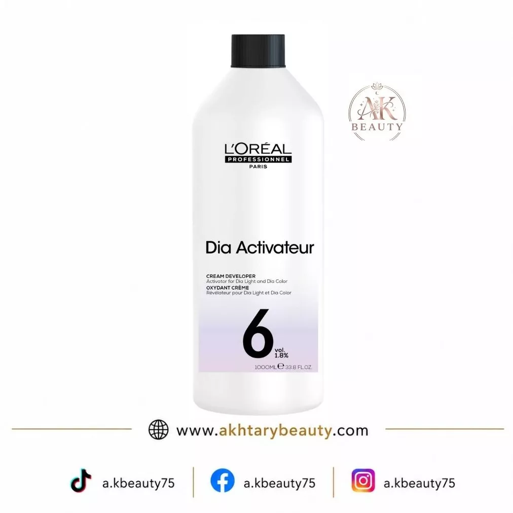 Loreal Professionnel Dia Activateur 6 Vol. 1.8% 1000ml – Professional Cream Developer for Dia Light, Dia Color & Dia Richesse