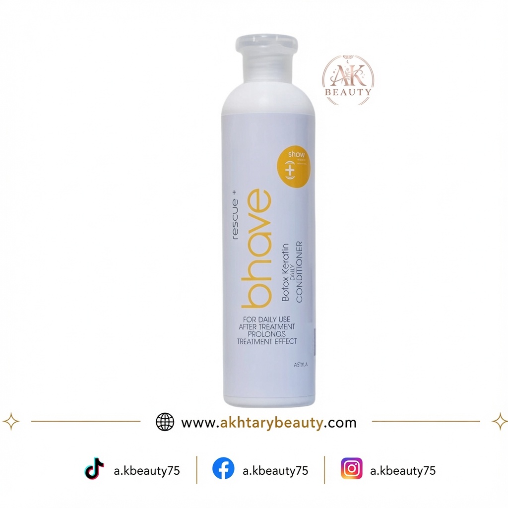 Bhave Botox Keratin Daily Conditioner 300ml | Professional Repair Conditioner for Keratin-Treated Hair