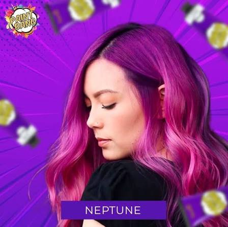 Nouvelle Paint Bang Neptune Violet Semi-Permanent Hair Color 75ml | Ammonia-Free Professional Hair Dye - 3