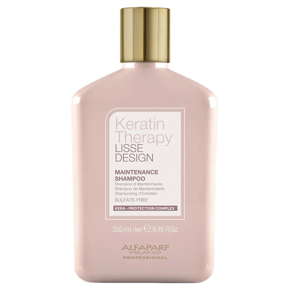 Alfaparf Lisse Design Keratin Therapy Maintenance Shampoo 250ml | Sulfate-Free Shampoo for Smooth Hair
