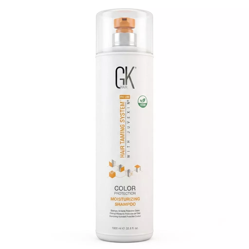 GK Hair Pro Line Hair Taming System Color Protection Moisturizing Shampoo 1000ml | Sulfate-Free Professional Shampoo for Color-Treated Hair