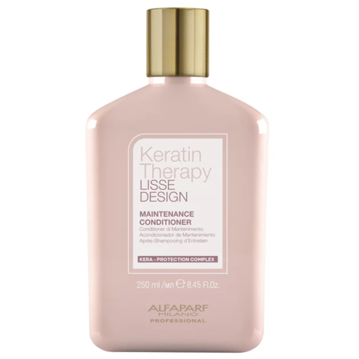 Alfaparf Lisse Design Keratin Therapy Maintenance Conditioner 250ml | Sulfate-Free Conditioner for Smooth & Shiny Hair