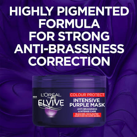 Loreal Paris Elvive Colour Protect Intensive Purple Mask 250ml | Anti-Brassiness Hair Mask for Blonde & Highlighted Hair - 3