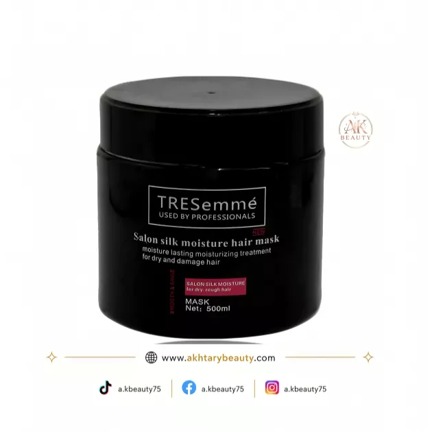 Tresemme Salon Silk Moisture Hair Mask 500ml | Professional Deep Moisturizing Hair Treatment for Dry & Damaged Hair