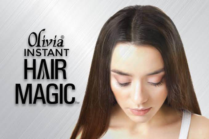 Olivia Instant Hair Magic Hair Building Fibers Dark Brown | Natural Keratin Hair Thickening Fibers