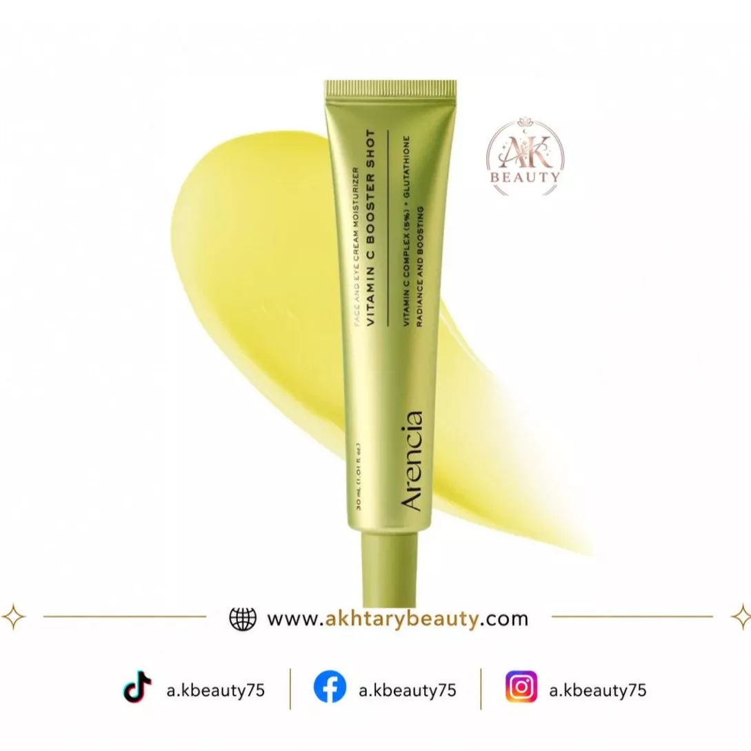 Arencia Vitamin C Booster Shot Face and Eye Moisturizer 30ml with 5% Vitamin C Complex & Glutathione | Arencia Vitamin C Face and Eye Moisturizer 30ml