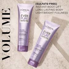 Loreal Paris EverPure Sulfate-Free Volume Shampoo 250ml – Lightweight Volumizing Shampoo for Fine & Flat Hair