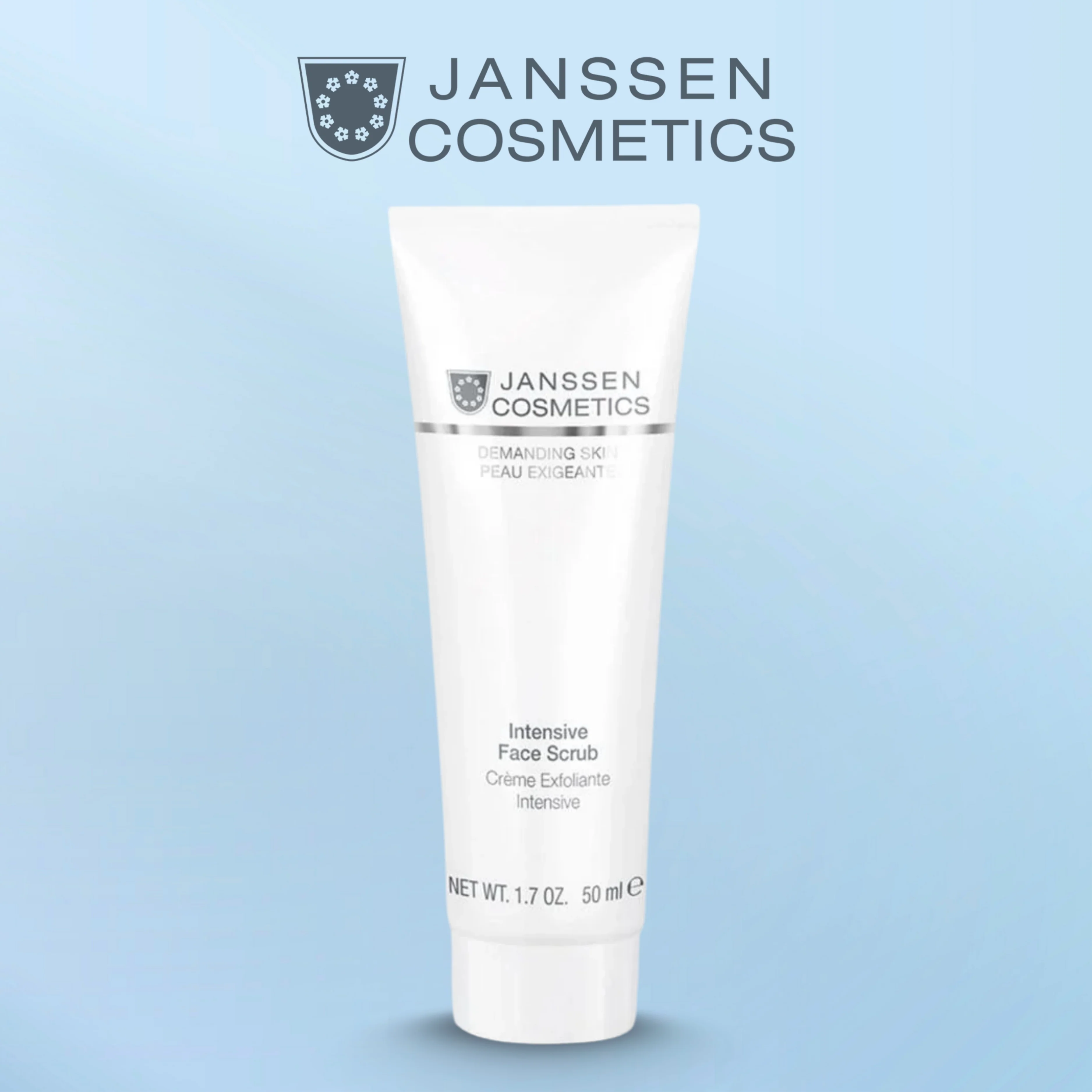 Janssen Cosmetics Intense Face Scrub 50ml | Professional Deep Exfoliating Facial Scrub for Smooth & Glowing Skin