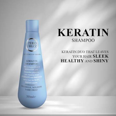 Zero Frizz Keratin Shampoo 355ml | Professional Anti-Frizz Smoothing & Repair Shampoo - 4