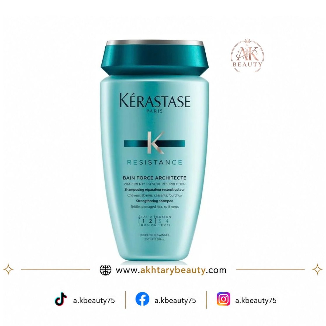 Kérastase Résistance Bain Force Architecte Repairing & Reconstructing Shampoo for Damaged Hair