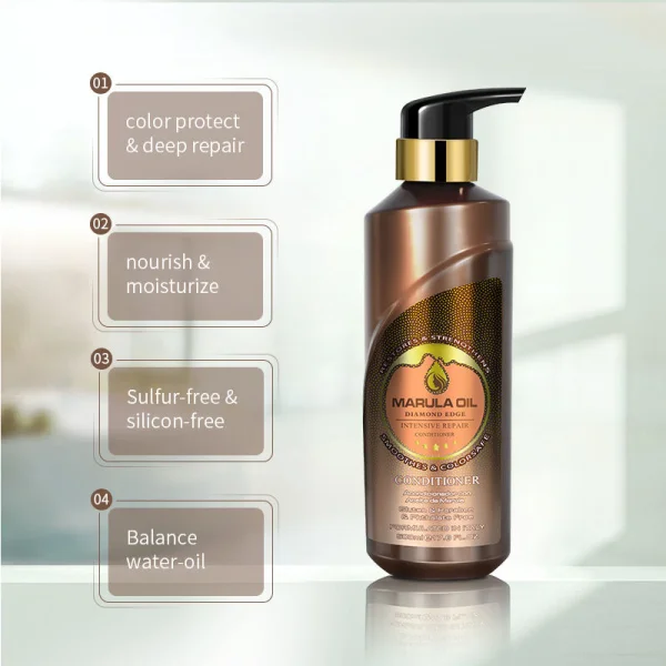 Marula Oil Diamond Edge Intensive Repair Conditioner 500ml | Professional Moisturizing & Repair Conditioner for Color-Treated Hair - 2