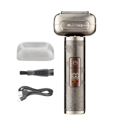 Marske MS-3413 Professional Men's Shaver IPX7 Waterproof Foil Razor with LED Digital Battery Indicator | Marske MS-3413 Men's Shaver - 2