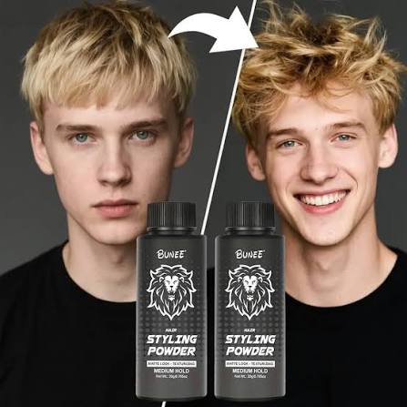 Bunee Hair Styling Powder for Men 20g | Matte Volume Hair Texturizing Powder with Strong Hold