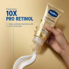Vaseline Healthy Bright Gluta-Hya Flawless Bright Serum Burst Lotion with GlutaGlow, Hyaluronic Acid & Pro-Retinol 200ml | Vaseline Gluta-Hya Flawless Bright Lotion - 3