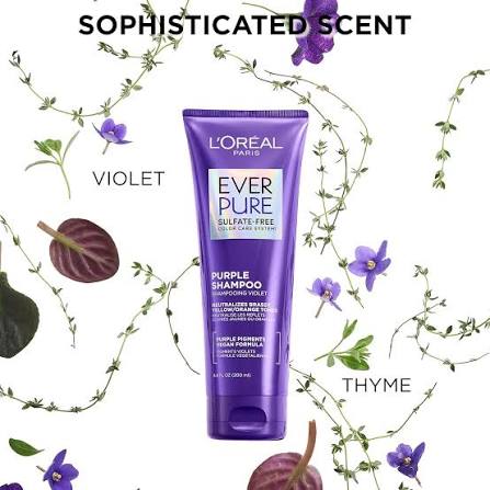 Loreal Paris EverPure Sulfate-Free Brass Toning Purple Shampoo 200ml – Purple Shampoo for Blonde, Bleached, Highlighted & Silver Hair - 3