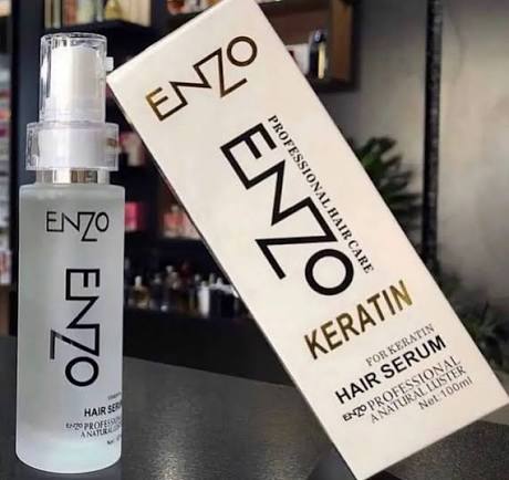 Enzo Professional Keratin Hair Serum 100ml | Anti-Frizz Smoothing Serum for Smooth & Shiny Hair - 3