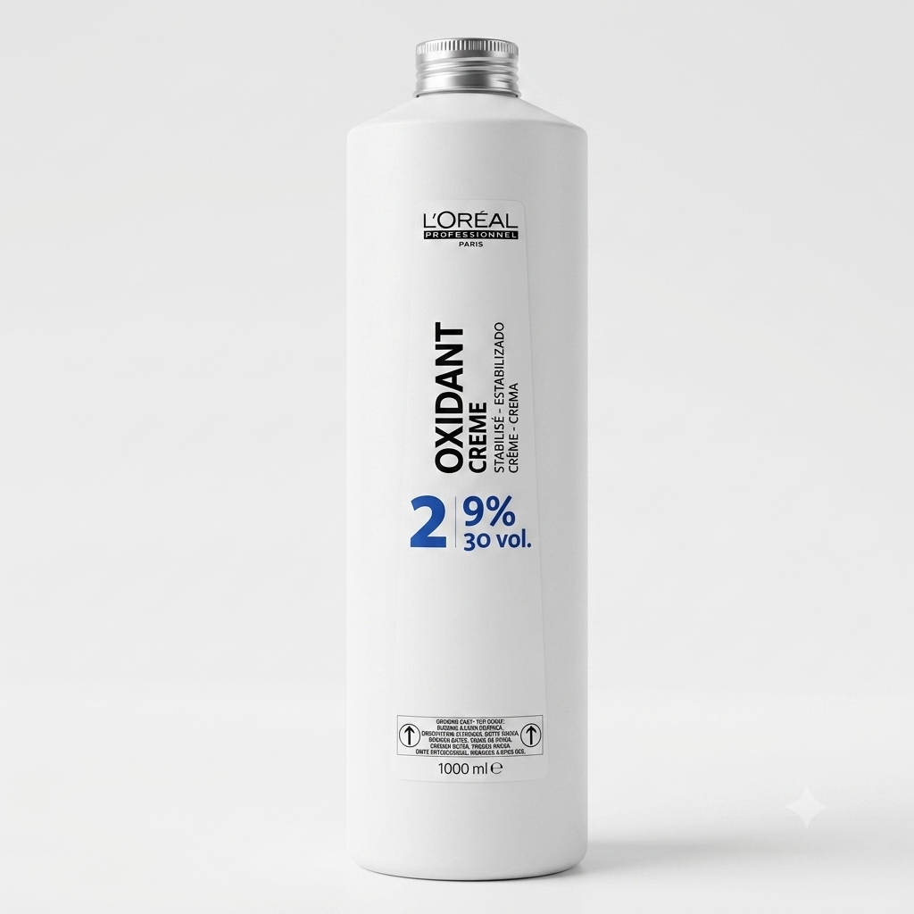 Loreal Professionnel Oxydant Crème 30 Volume (9%) Developer 1000ml | Professional Cream Developer for Permanent Hair Color