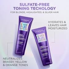 Loreal Paris EverPure Sulfate-Free Brass Toning Purple Shampoo 200ml – Purple Shampoo for Blonde, Bleached, Highlighted & Silver Hair - 2