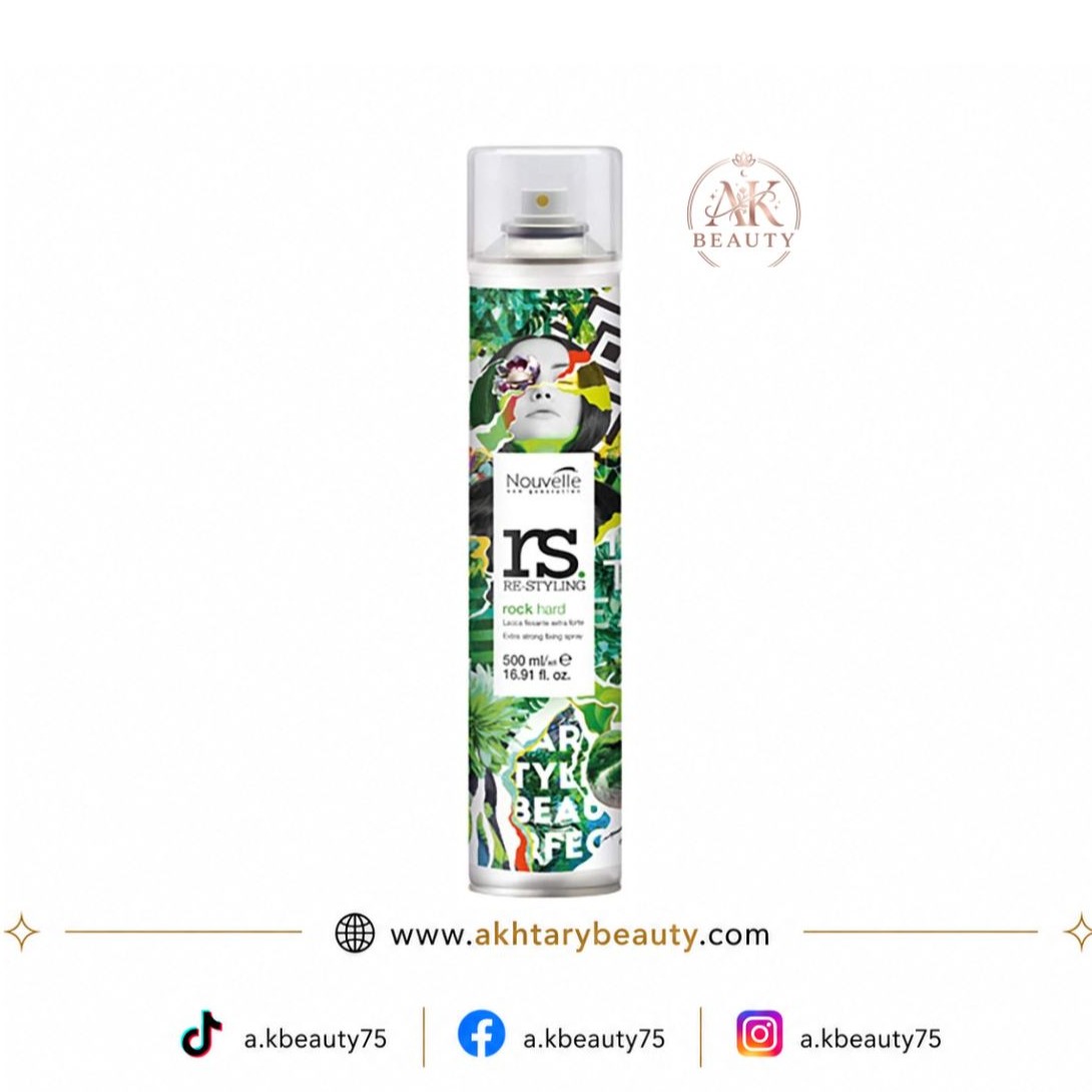 Nouvelle RS Re-Styling Rock Hard Extra-Strong Hold Hair Spray 500ml | Nouvelle RS Re-Styling Rock Hard Hair Spray