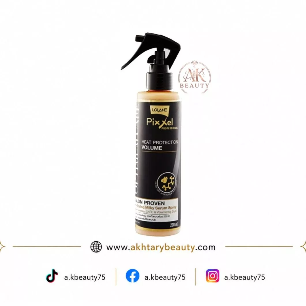 Lolane Pixxel Optimum Care Heat Protection & Volume Spray for Hair Styling 200ml | Lolane Pixxel Heat Protection Volume Spray