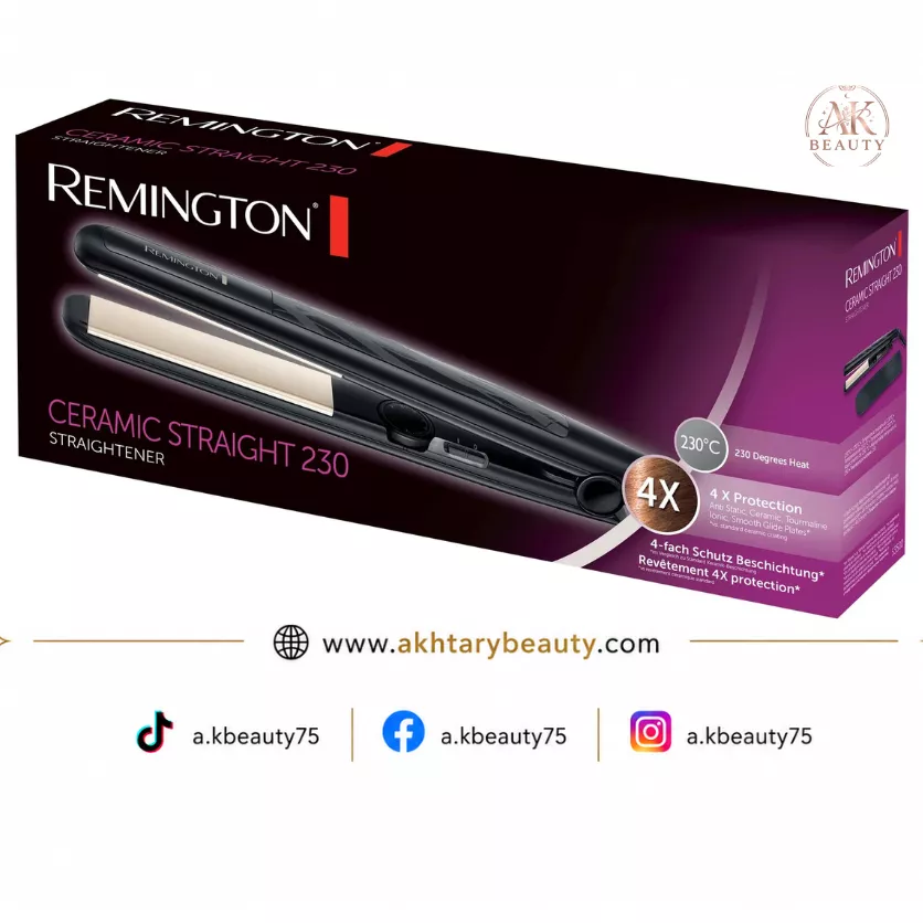 Remington S3500 Ceramic Straight 230 Hair Straightener | Professional Ceramic Hair Styling Tool