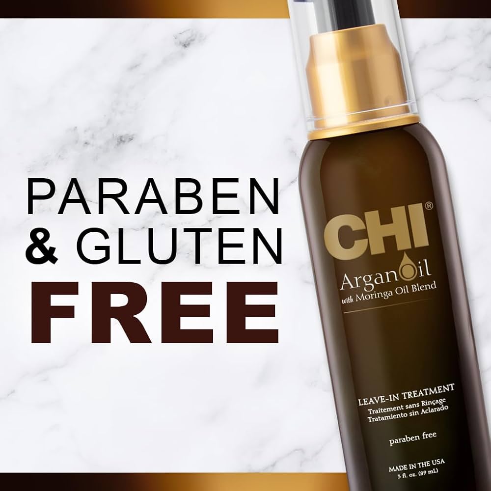 CHI Argan Oil with Moringa Oil Blend Leave-In Treatment 89ml for Soft, Smooth Hair | CHI Argan Oil Leave-In Treatment 89ml - 3