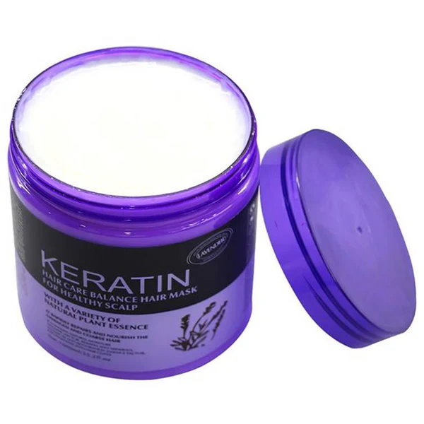 Keratin Hair Care Balance Hair Mask 1000ml | Lavender & Natural Plant Essence Deep Nourishing Hair Treatment - 4