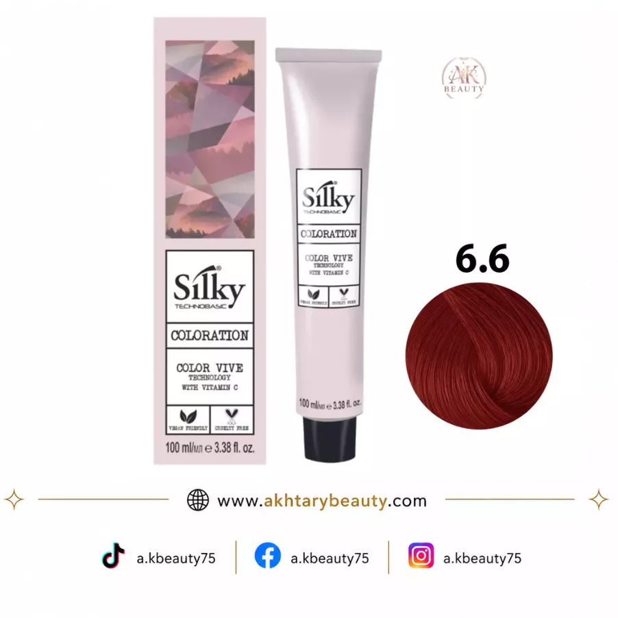 Silky Coloration Color Vive Permanent Hair Colour 6 100ml | Professional Permanent Hair Color Cream