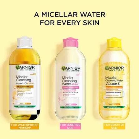 Garnier Skin Naturals Micellar Cleansing Water with Vitamin C 125ml | Brightening Micellar Water for Dull & Sensitive Skin - 2