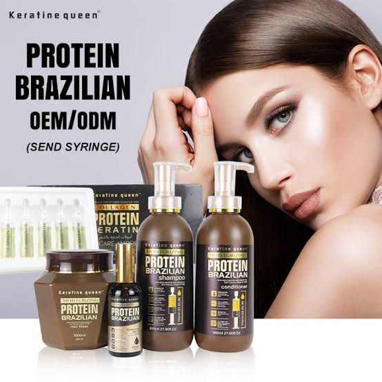 Keratine Queen Moisturizing Protein Brazilian Hair Mask 1000ml | Keratin, Collagen & Argan Oil Repair Treatment - 2