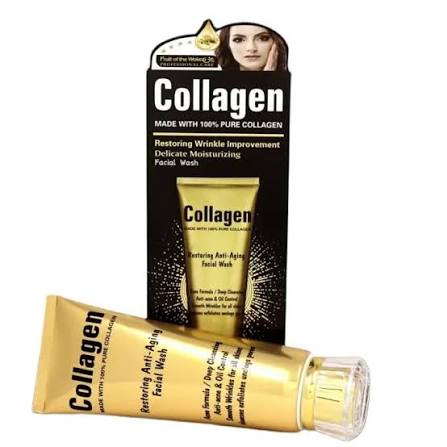 Wokali Collagen Restoring Anti-Aging Facial Wash 120ml for Deep Cleansing & Oil Control | Wokali Collagen Facial Wash 120ml