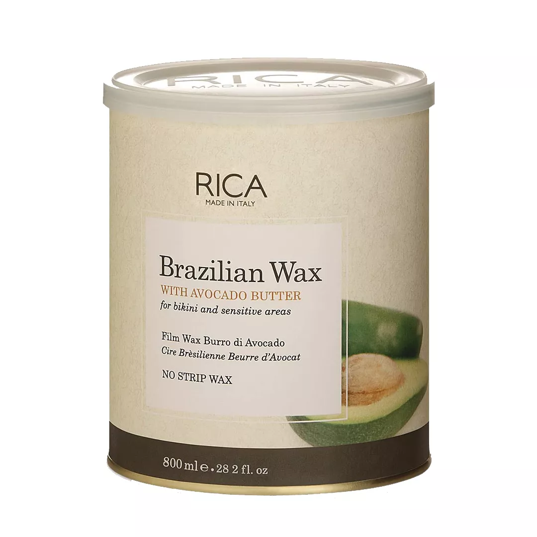 Rica Avocado Butter Liposoluble Wax 800g | Professional Italian Soft Wax for Dry & Sensitive Skin
