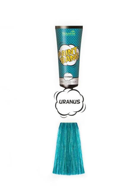 Nouvelle Paint Bang Uranus Emerald Semi-Permanent Hair Color 75ml | Ammonia-Free Professional Hair Dye - 2