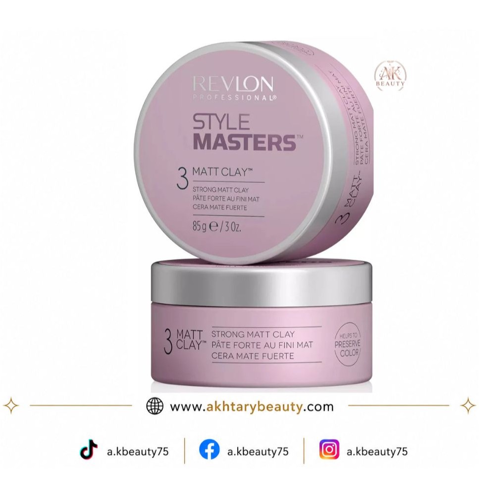 Revlon Professional Style Masters Creator Matt Clay 85g | Strong Hold Matte Hair Styling Clay