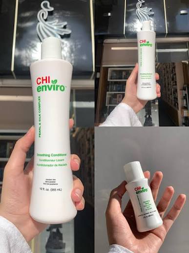 CHI Enviro Smoothing Serum 59ml for Frizz Control, Smoothness & Shine | CHI Enviro Smoothing Serum 59ml - 2